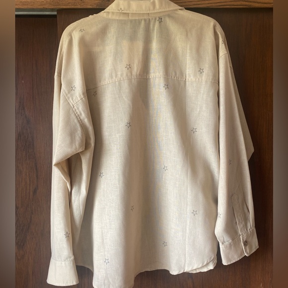 NWT Boutique Women’s L button Up Star Top - Picture 5 of 7